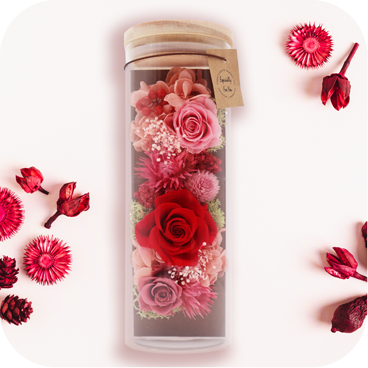 プリザーブドフラワーボトル