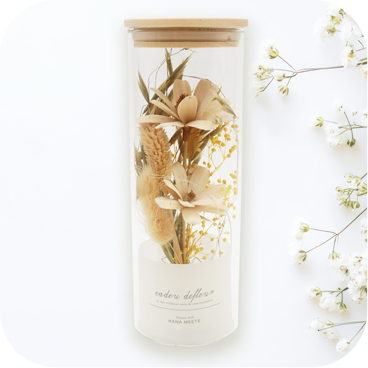 LEDドライフラワーボトル